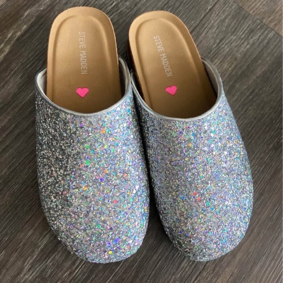 Steve Madden Sparkle Mules - Picture 1 of 2